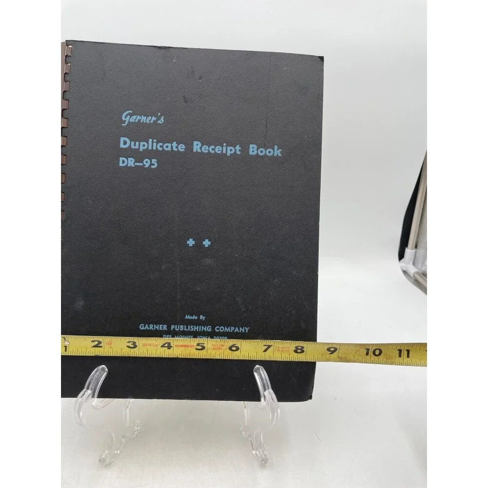 Garners Vintage Duplicate Receipt Book DR-95 By Garner Publishing Co.